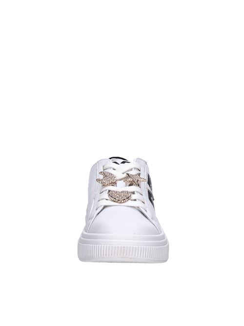 Sneakers in pelle EMANUELLE VEE | 423P-800-15-P003BIANCO-NERO